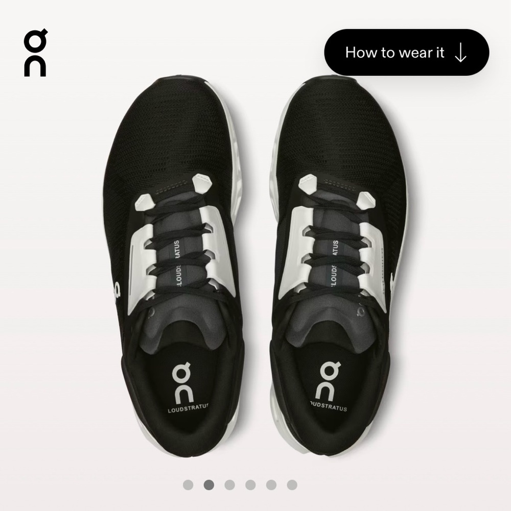 On Running CloudStratus 3 Men US 11.5 black/frost